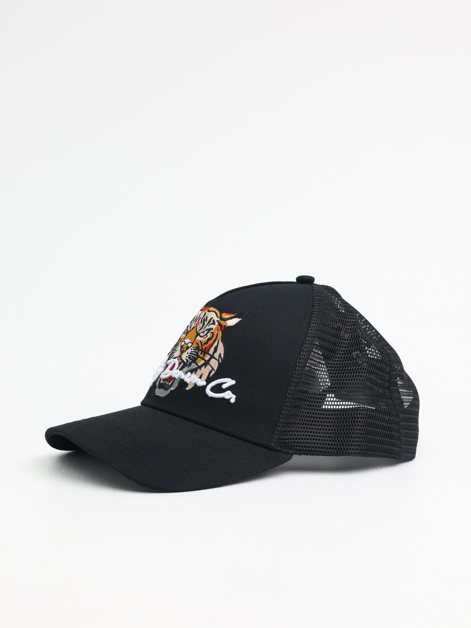 Cutty Trucker Cap Tiger Logo Black